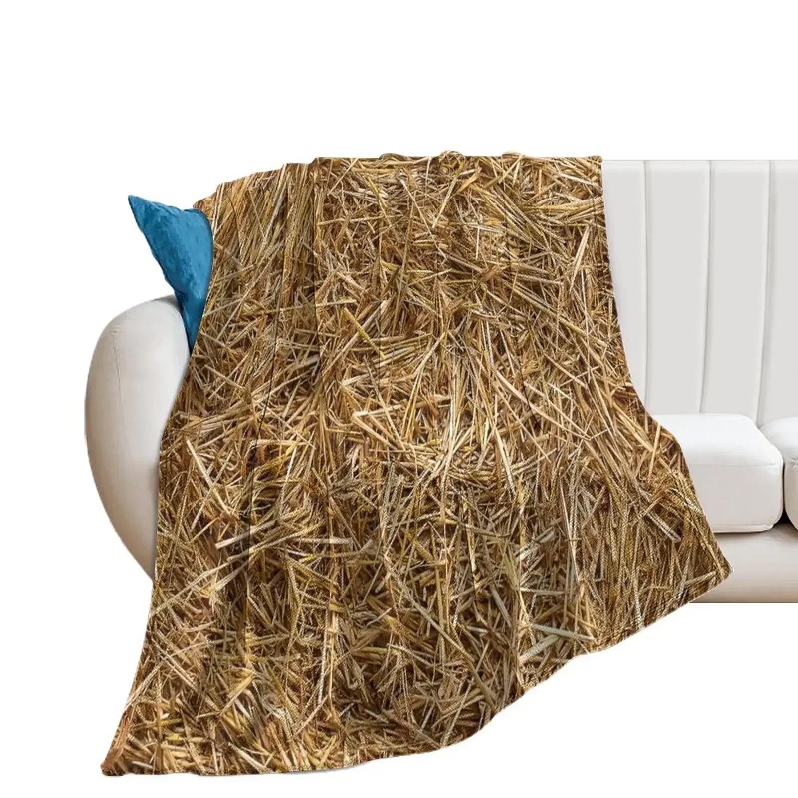 

sunny natural hay, straw Throw Blanket sofa bed For Baby Quilt Blankets