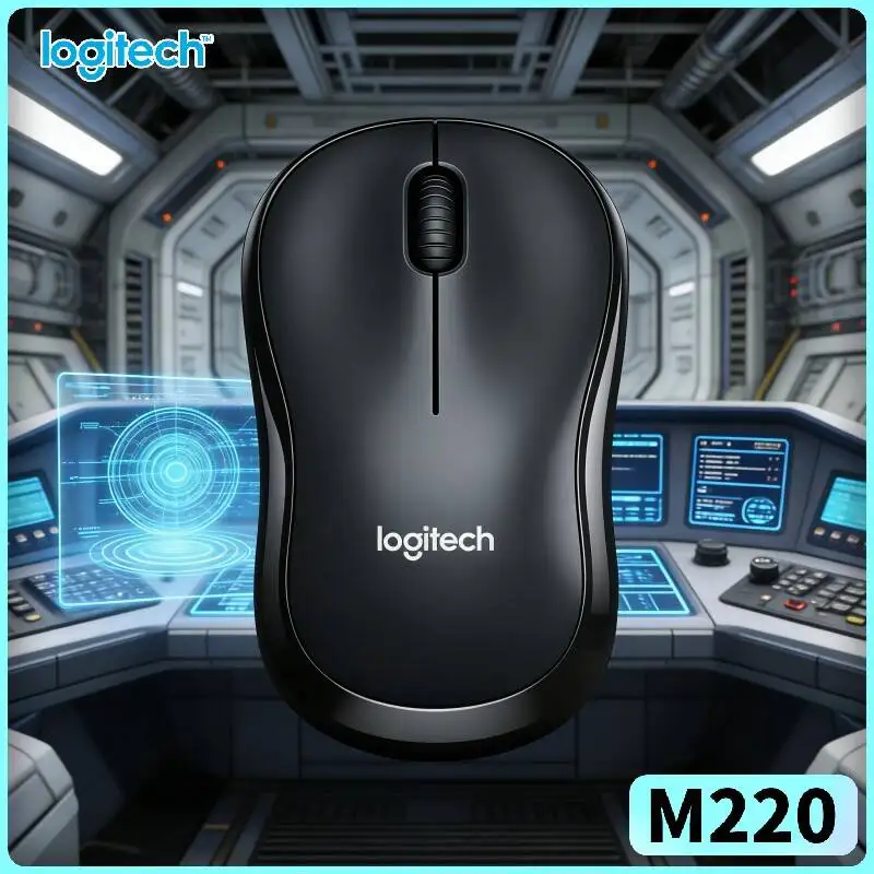 Logitech M220 2.4G Quiet Mice Plug Play Ergonomic Energy Saving For Desktop Laptop Mac Windows Daily Study Scenarios