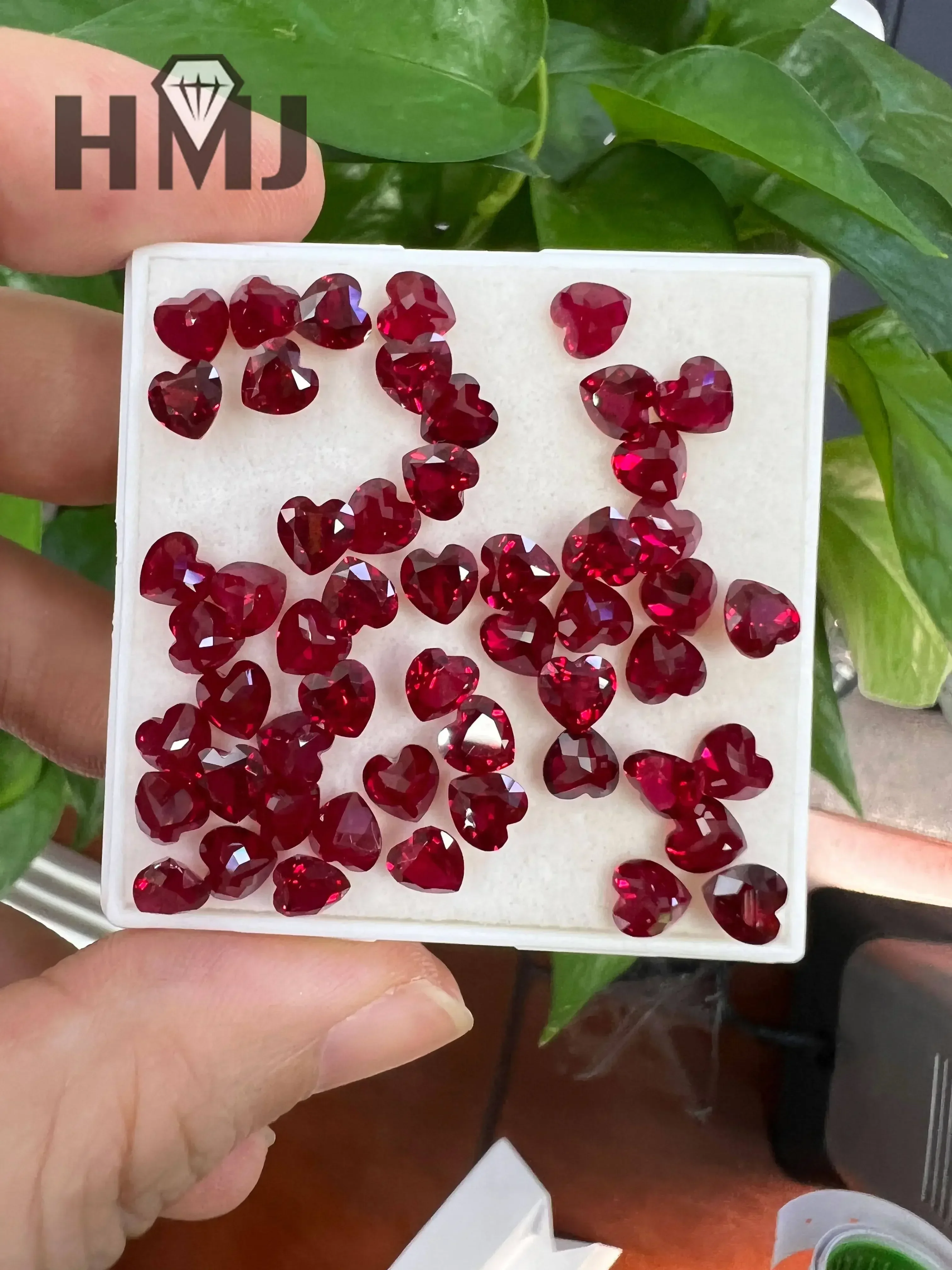 Pigeon Blood Red Rubyb Certified AGL Certified Heart Shape 1ct DIY Beads for Jewelry Making Lab Grown Ruby