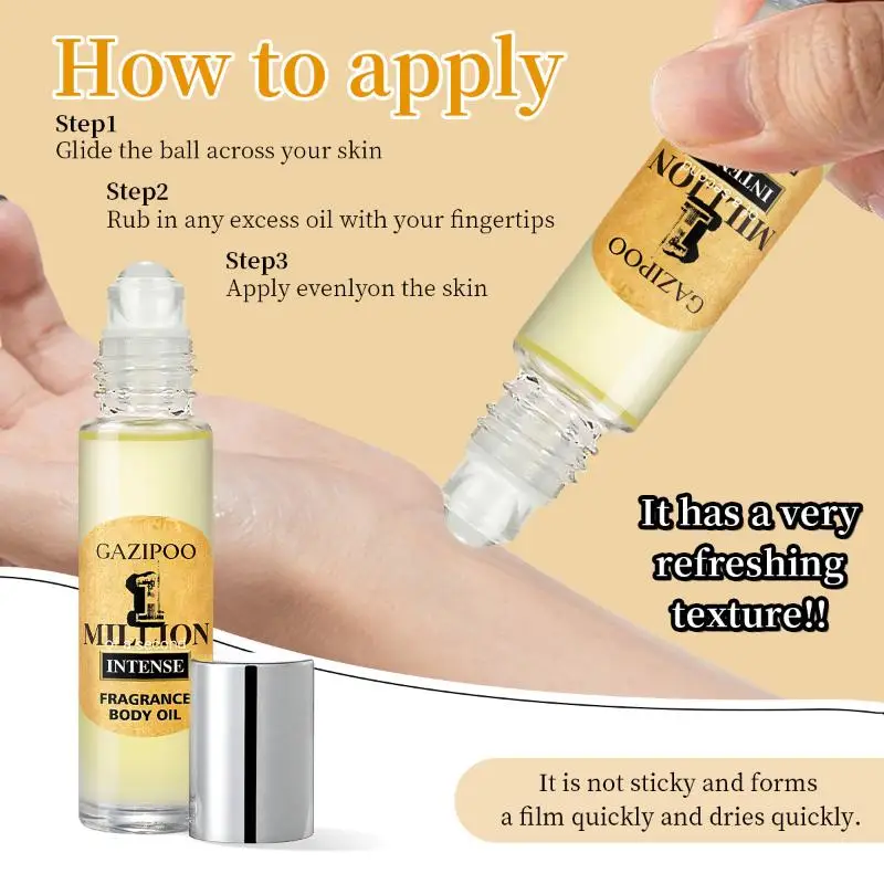 

10ml Portable Mini Oil Fragrance Women's Roller Fragrance Oil Long Lasting Fragrance Body For Daily Use