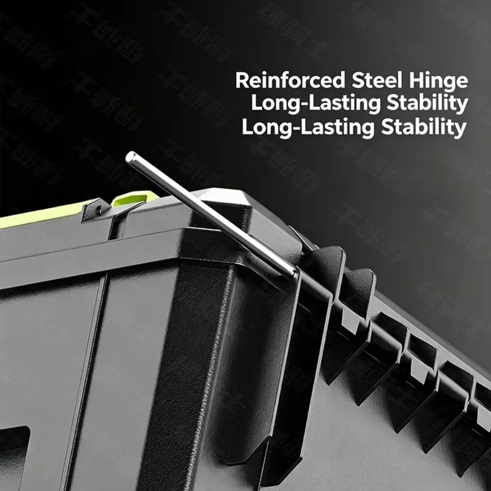 Portable Stackable Tool Box Locking Clasps Carry Handle Tool Storage Box Household Grade Hardware Organizer Case Household Use