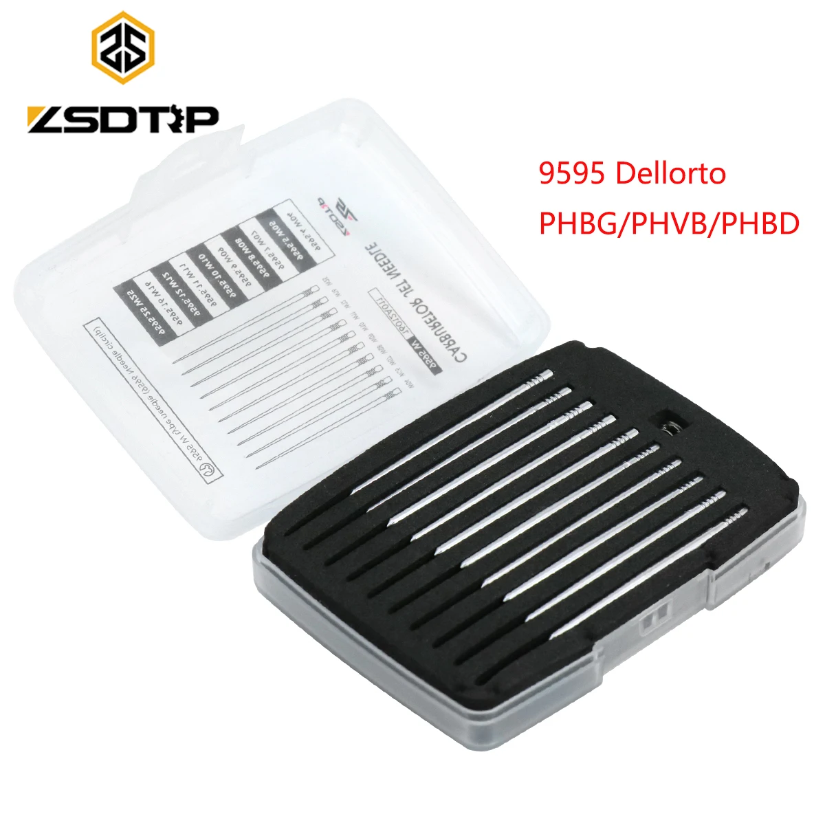 Zsdtrp kit de agulha tipo w para carburador dellorto phbg/phvb/phbd 9595 dellorto phbg agulha cônica carburateur agulha