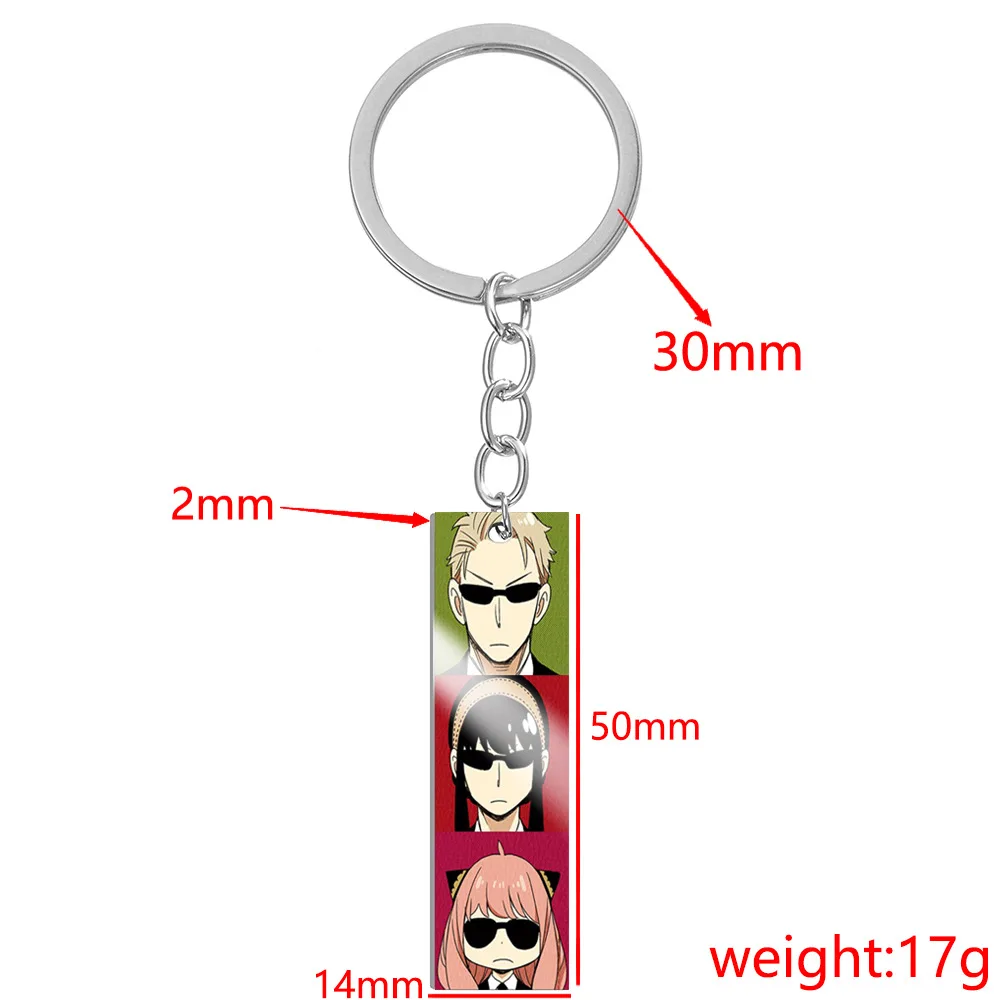 Anime SPY×FAMILY Twilight Loid Anya Yor Bond Forger Cosplay Metal Alloy Key Chain Keychain Pendant Prop Accessories Gift