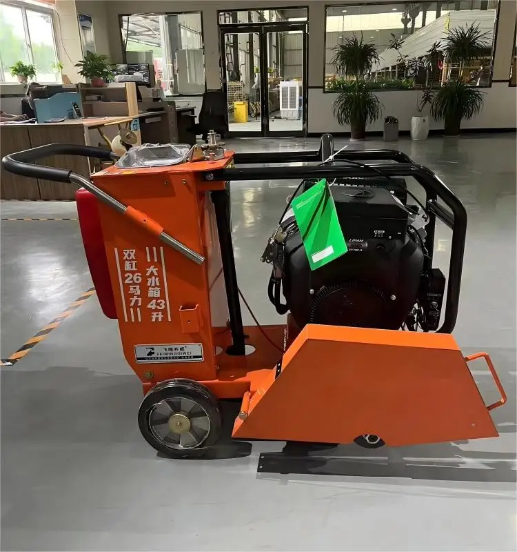 Bumpy Road Pavement Tracked Cutter 500mm Depth Concrete Asphalt Cutting Machine
