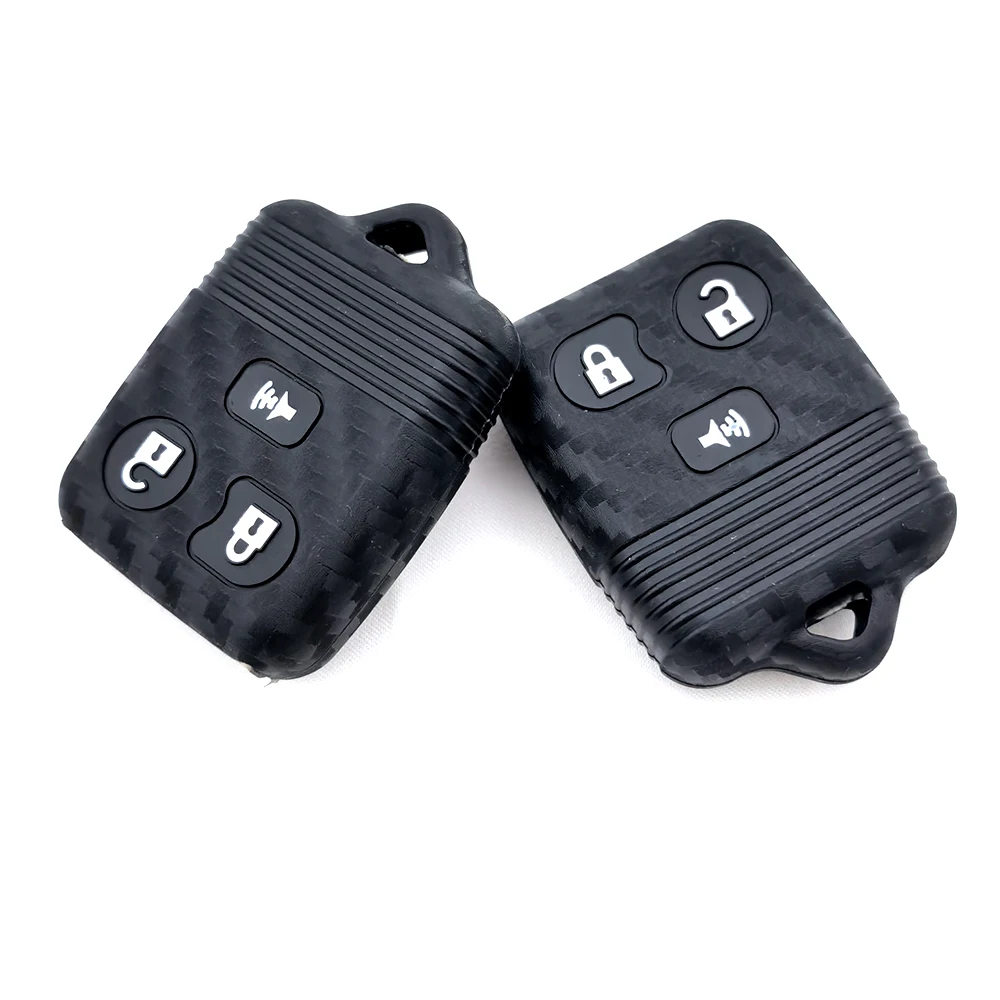 2025 جودة عالية 3/4 أزرار غطاء مفتاح السيارة الألياف سيليكون لفورد إسكيب F 150 اكسبلورر 2001 - 2007 #5