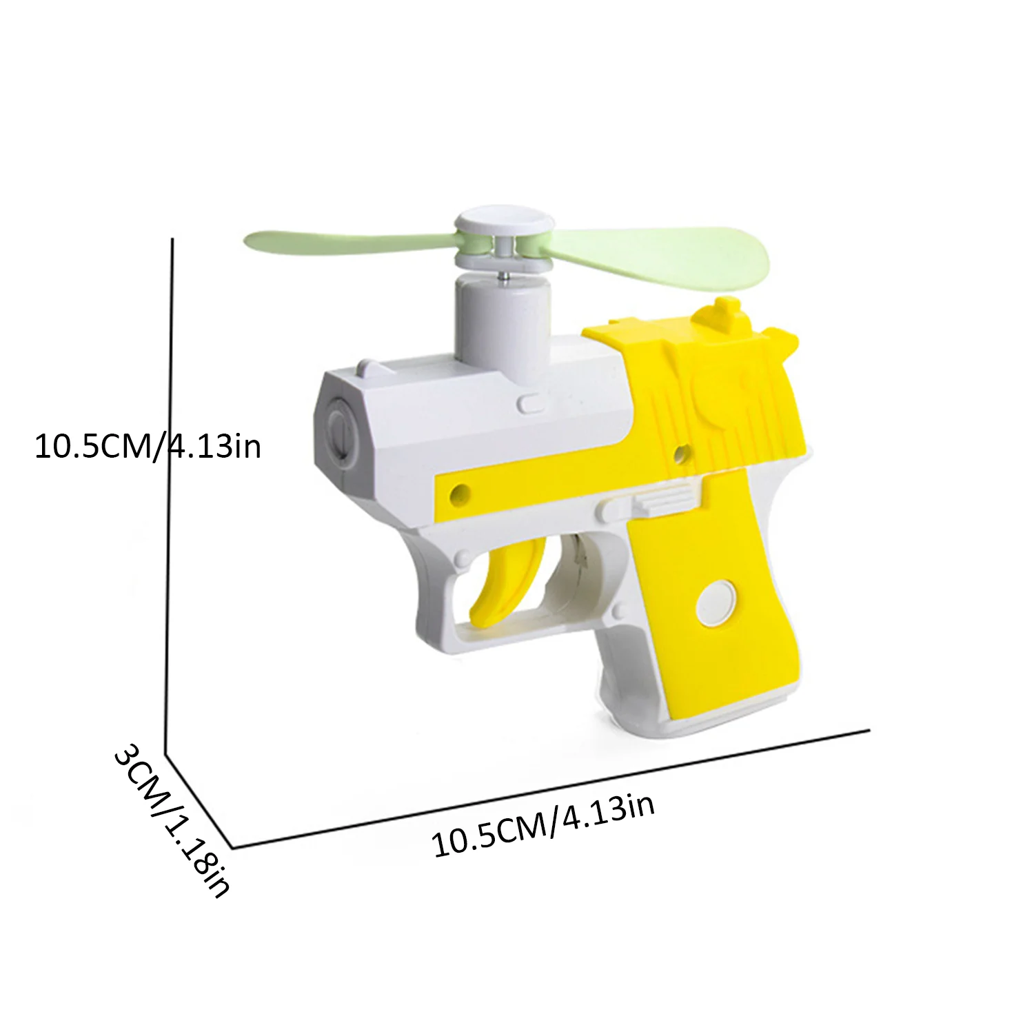 Brinquedo portátil portátil da arma do ventilador, Manual criativo, novo e exclusivo, pode pressionar e soprar o ventilador