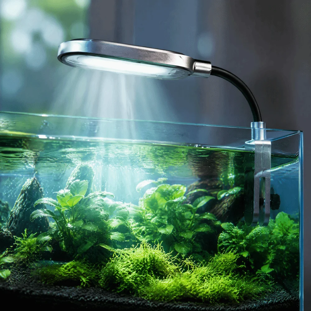 Full Spectrum Aquarium Light Mini USB Fish Tank Light 360 Degree Rotatable UVA Spectrum Clip On Light Freshwater Planted Tank