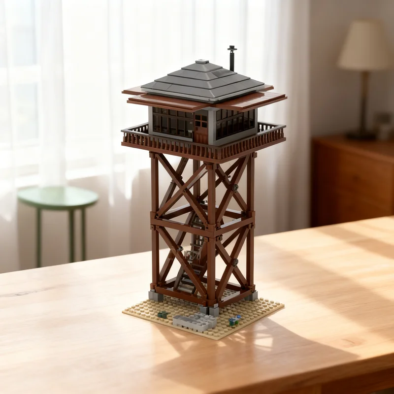 

3957 деталей MOC: Модульная модель городского пейзажа с пожарной станцией, строительные блоки, креативный подарок, DIY-декор для взрослых и детей, премиум-класс, для рабочего стола