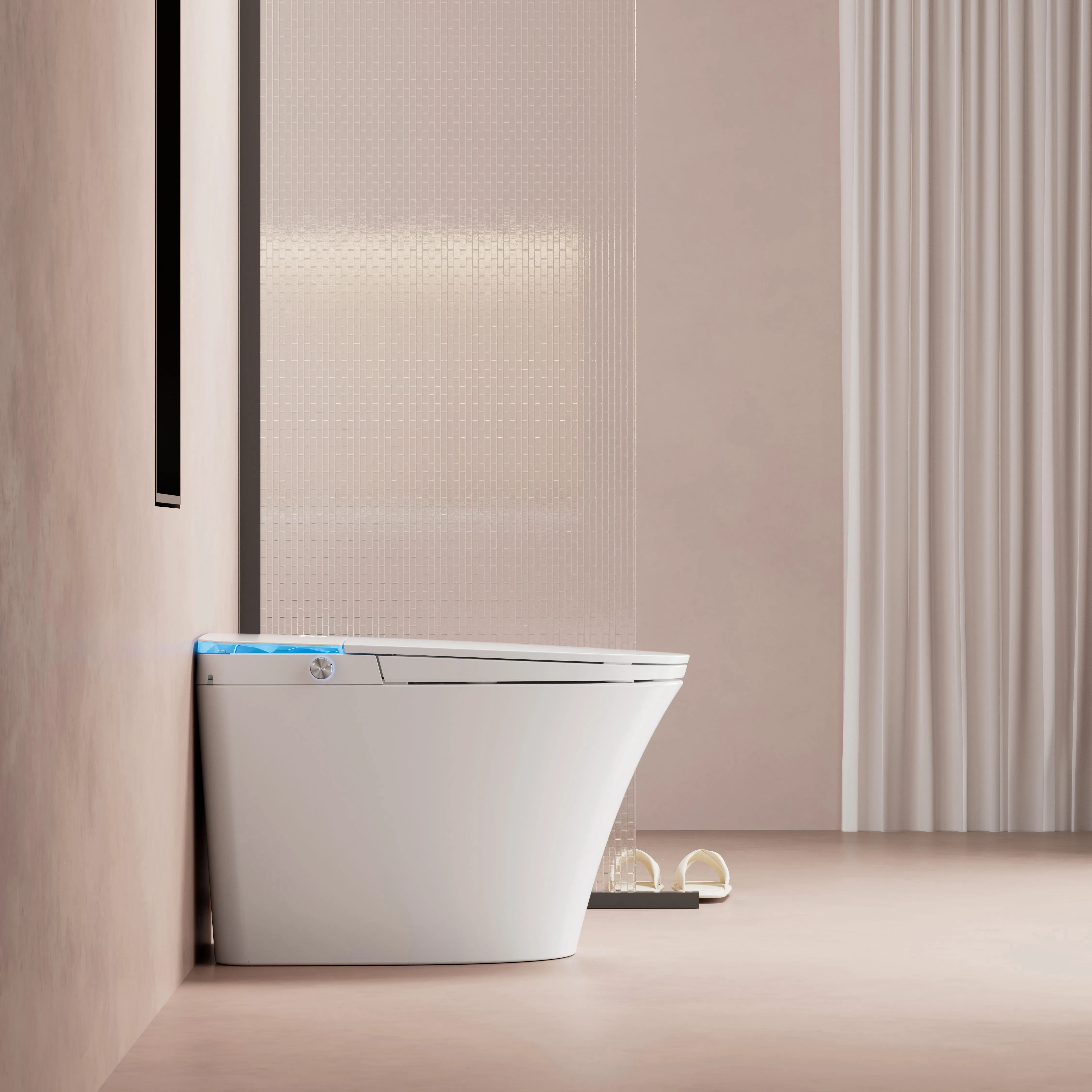 

2025 Most Popular High Quality Smart Intelligent Toilet with Built-In Tank No Water Pressure Elongated Remote Control Included
