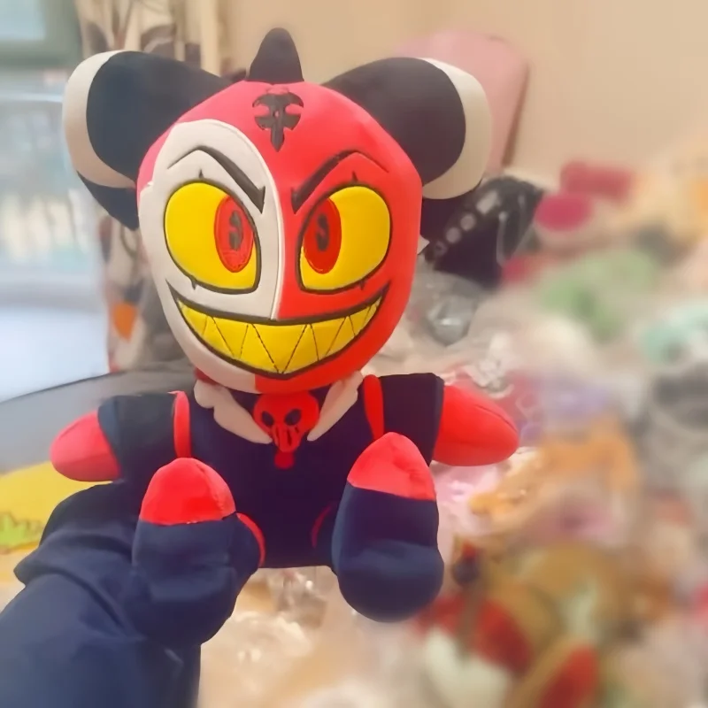 Nuevo Hazbin Hotel muñeco de juguete de peluche Loona Blitzo muñeco de peluche de dibujos animados personalidad periférica juguete decoración de habitación chica regalo de vacaciones