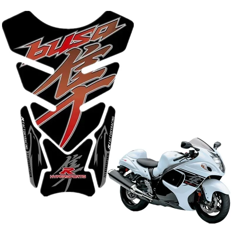 For GSX1300R GSXR1300 Motorcycle Tank Pad Protector 3D Gel Sticker Decal GSXR 1300 - 3