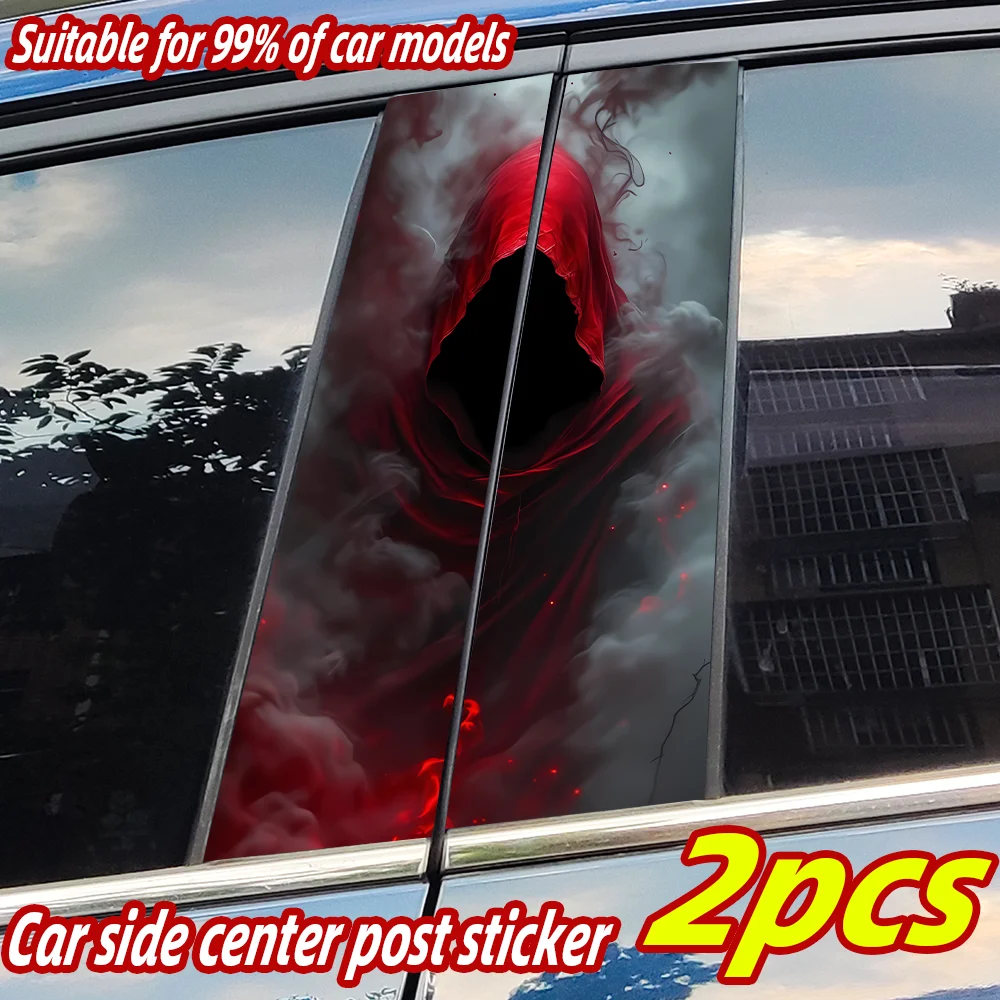 

Dark Fantasy Art Car Stickers Auto B Pillar Waterproof Sunscreen Decor Cover Scratches Car Door Pillar Vinyl Decals Accessories