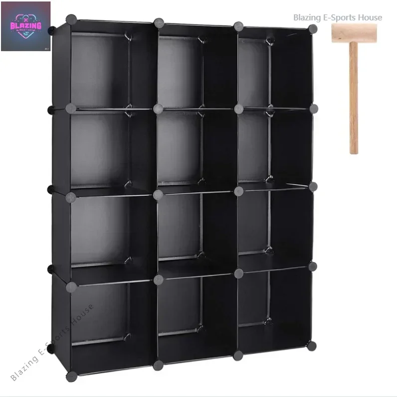 

Шкафчик-куб 12, стеллаж для хранения в шкафу-куба, книжный шкаф «сделай сам», пластиковый квадратный ящик для хранения, деревянный молоток