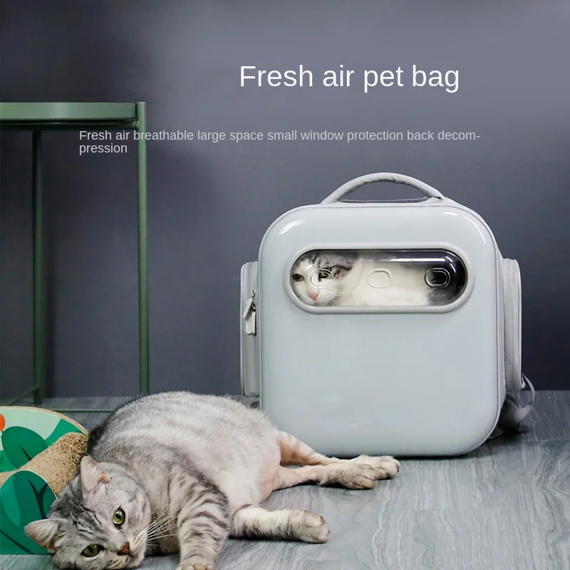 

Outdoor Travel Backpack for Cats and Dogs, Pet Bag, Transparent, Breathable, Convenient