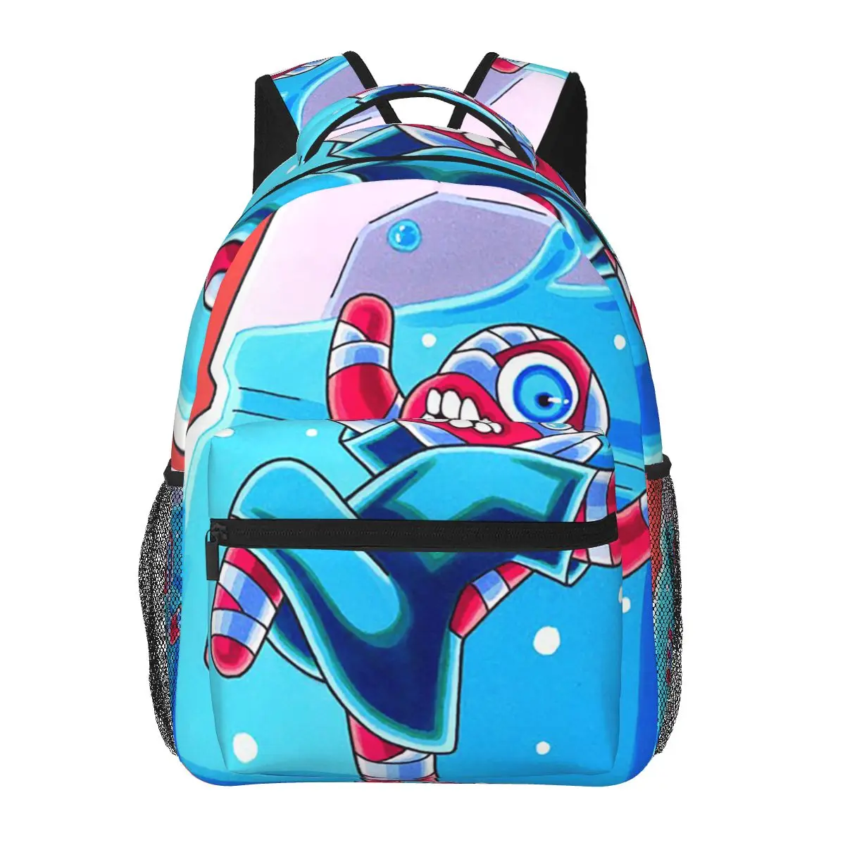 

Captain Curly Mouthwashing Game Student Backpack School Bag Hiking Travel Daypack for Men Women Fashion Bookbag Shoulder Bags