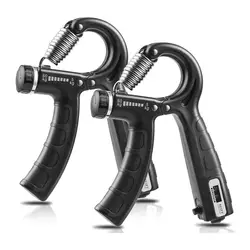 Grip Strength Trainer with Counter Hand Grip Strengthener with Adjustable Resistance 11-132 Lbs (5-60kg) Forearm Strengthener