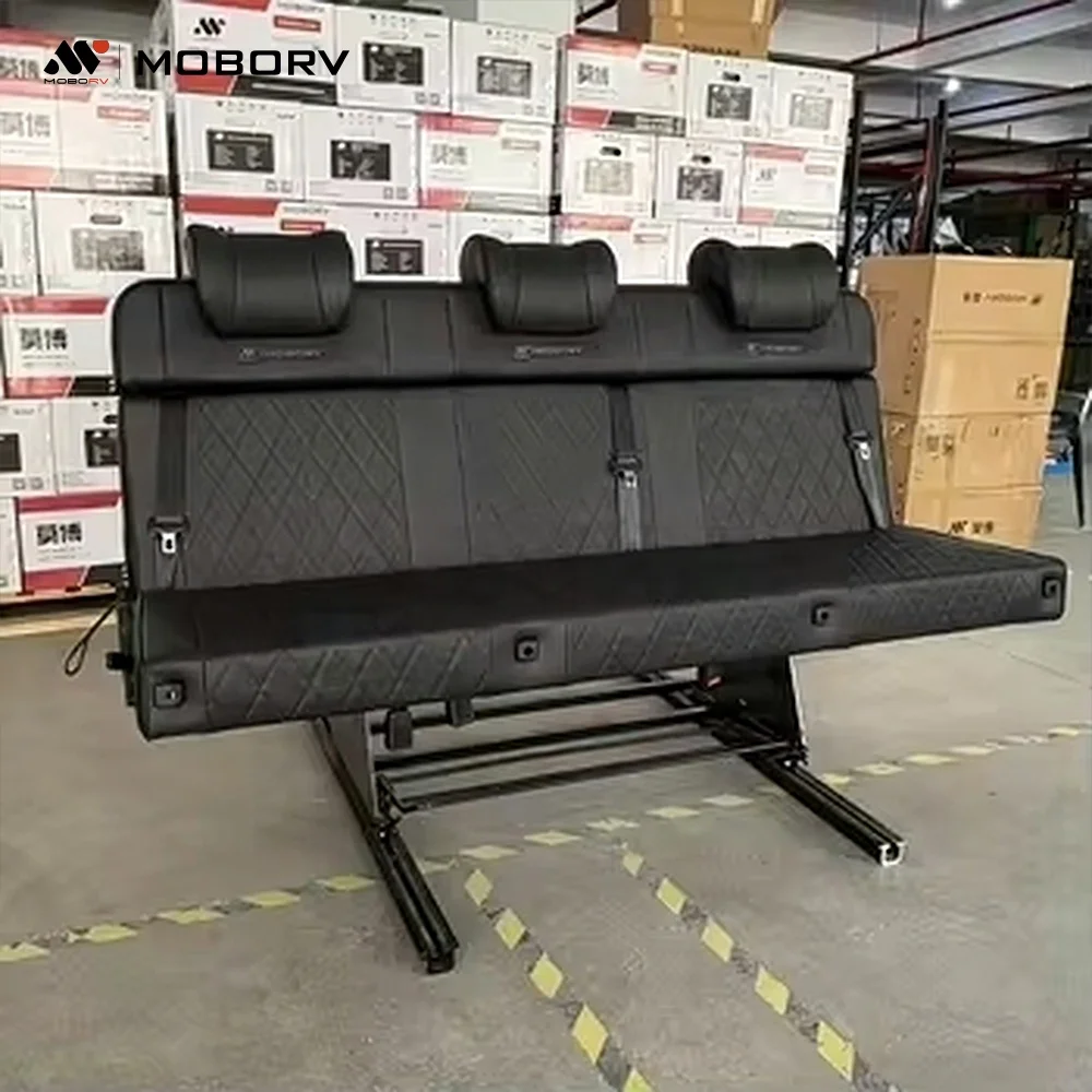 

Two-Way Three-Seated Rolling Roller Chair For Camper Van Conversion Kits In Cars And Caravans