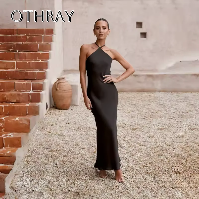 

Halter Sheath Satin Homecoming Dress Ankle Length Sleeveless Corset Sleeveless Customized Party Dress فساتين للمناسبات الخاصة