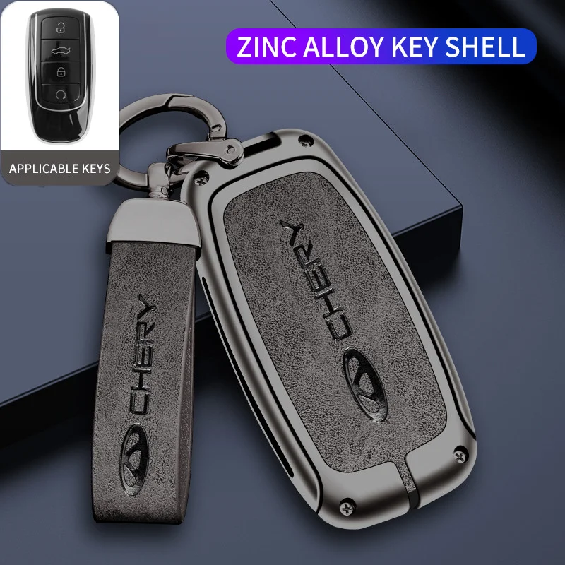 

Zinc Alloy Car Remote Control Key Case Cover Holder Shell Fob For Chery Tiggo 8Pro 7Plus Arrizo8 Omenda Car Keychain Accessories