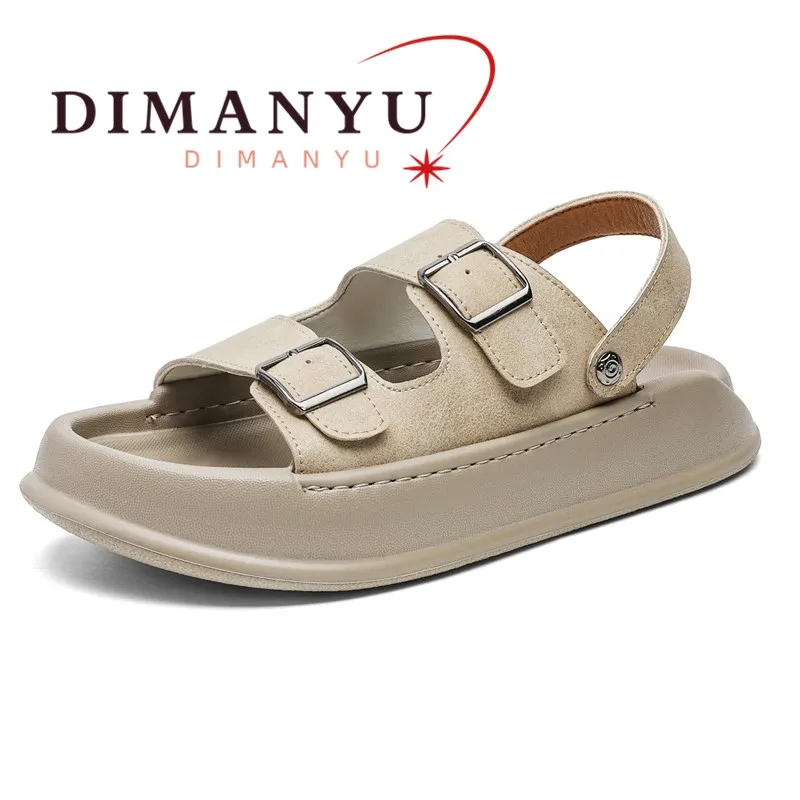 

DIMANYU Men's Sandals Summer 2026 New Outdoor Sandals Men With Buckle Open Toe Flat Beach Sandals For Men