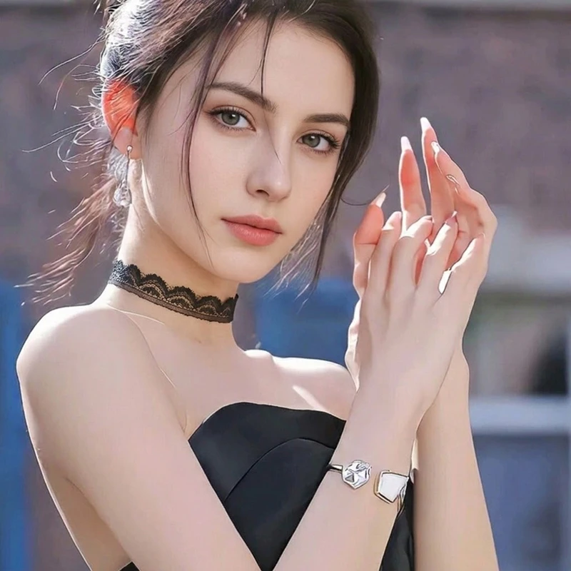 Sexy Black Lace Neck Chain Collar Gothic Personalized Sheer Hollowed Out Necklace Party Cosplay Wedding Neck Accessories