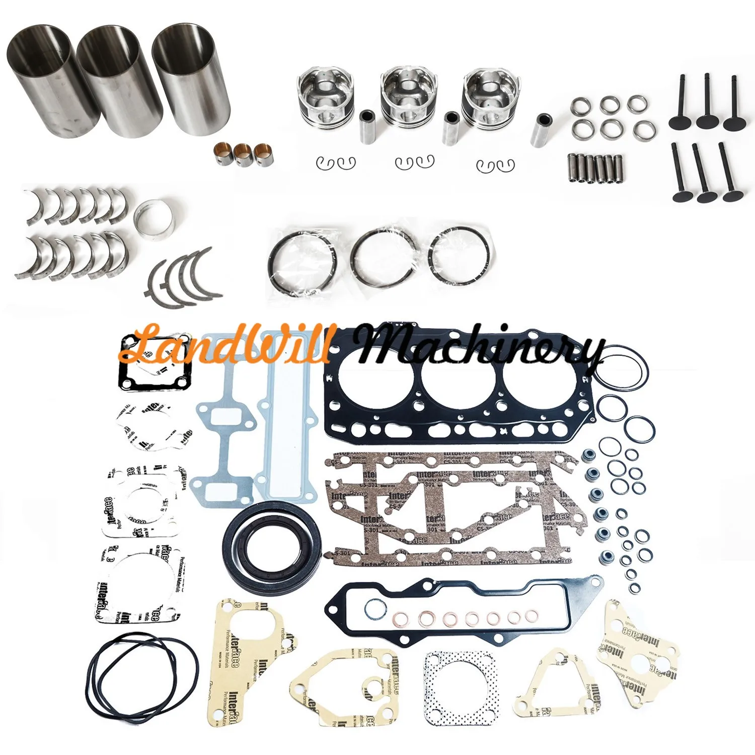 Overhaul Rebuild Kit Connecting Rod + Crankshaft Fits For Komatsu 3D84E Engine