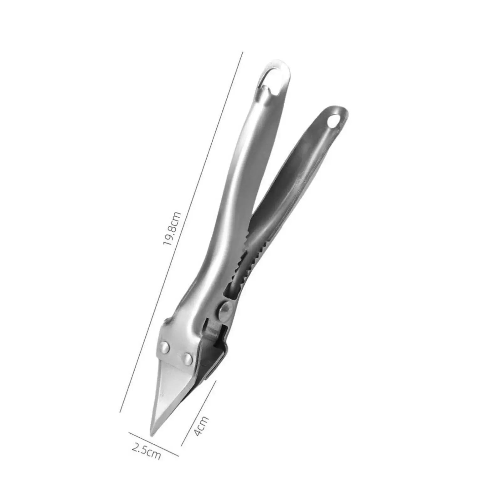Ergonomic Seafood Opener Stainless Steel Serrated Shellfish Tool Lobster Crab Cracker for Kitchen Seafood Utensils
