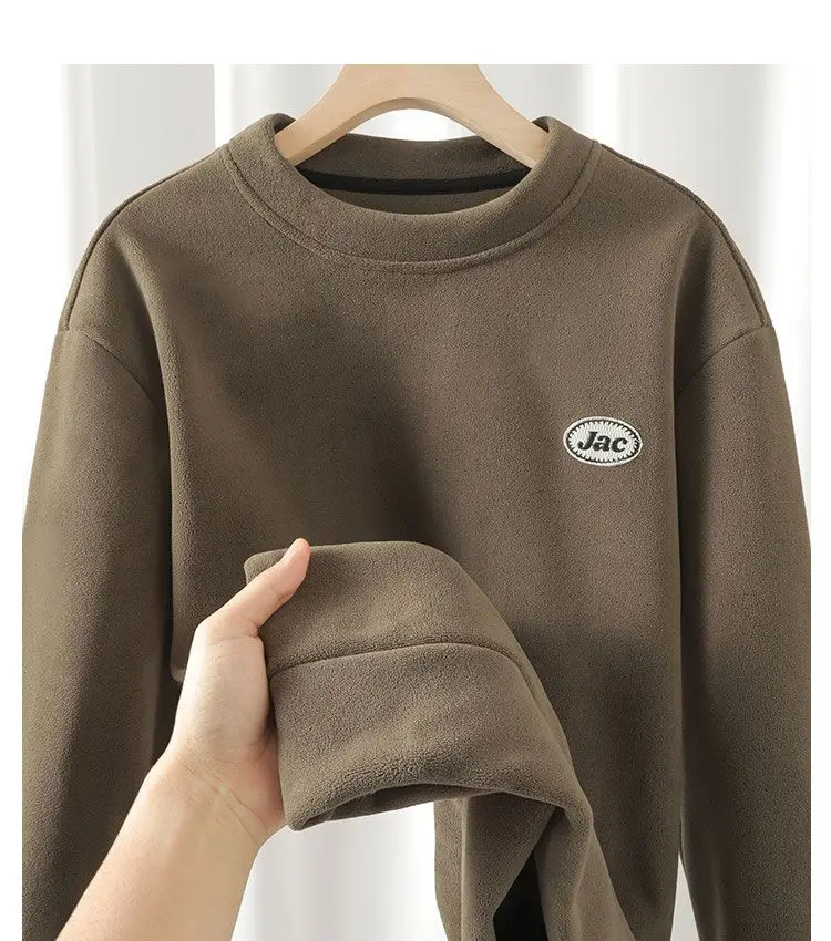 Sweat-shirt polaire sans chapeau pour femme, col ras du cou, ruban rose, manches chauve-souris, à lacets, fleur à volants, belle collection hiver