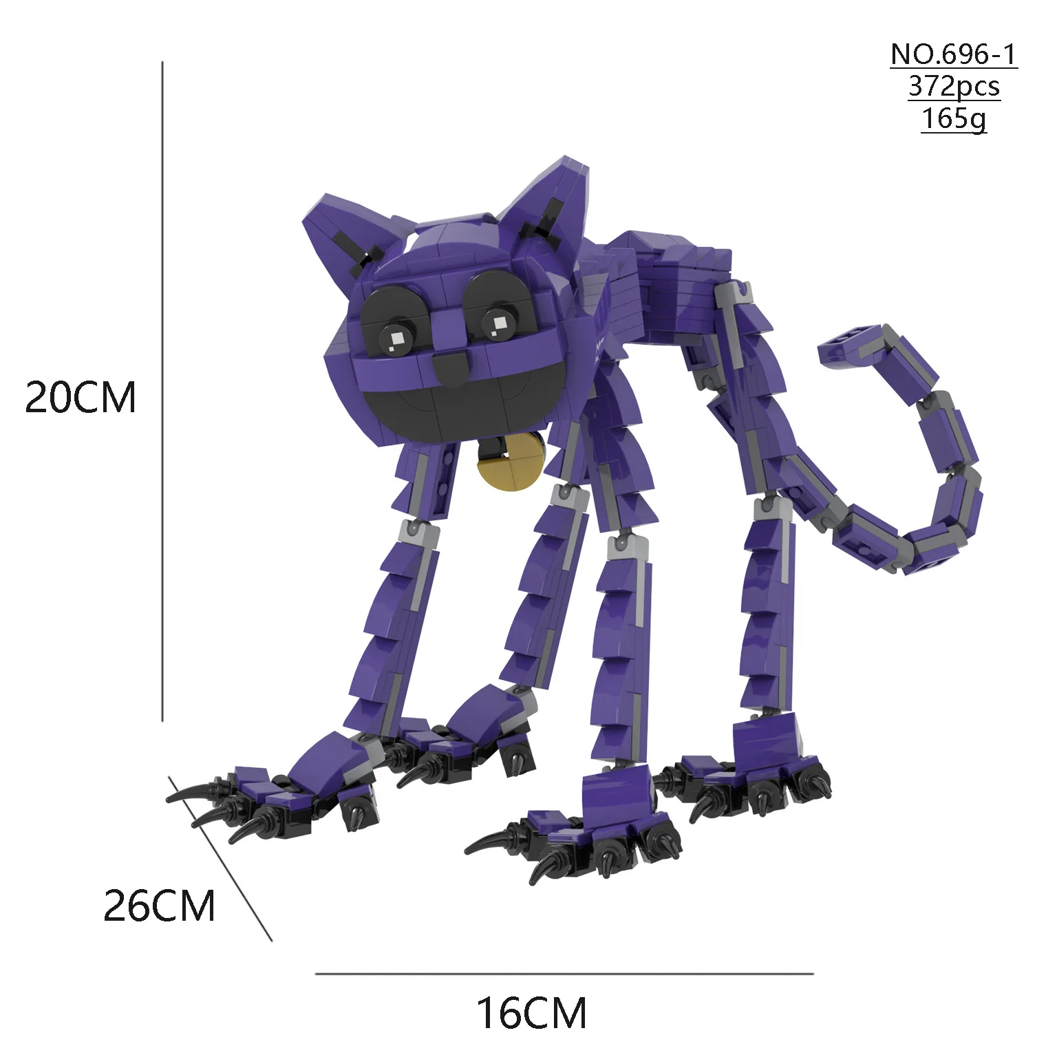 NONE Lächeln Viecher Bausteine lächelnde Viecher Dogday und Catnap Block Set Katze Nickerchen Hund Tag Catnat Figur Geburtstag Jungen Geschenk 9