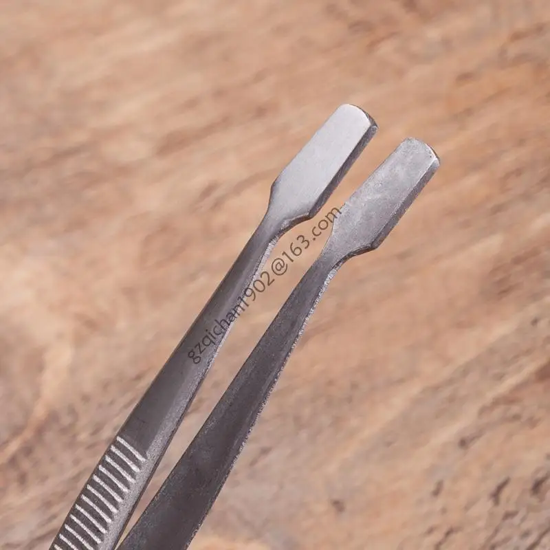 X7AB Sellos Collector Tools Philately Twezers Cejas cejas Builero Tweezers 2 PCS