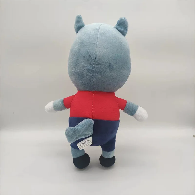 30cm Anime Wolfoo familia juguetes de peluche dibujos animados Plushie Lucy muñecos de peluche suaves juguete para niños niñas regalos para fanáticos