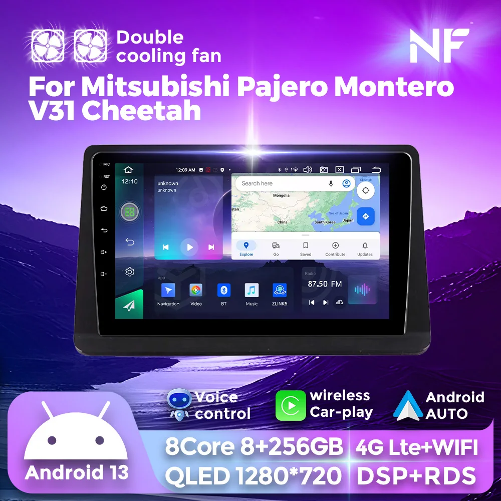 

For Mitsubishi Pajero 2 V30 V40 V20 1991 - 2004 Car Radio FM Multimedia Video Player Navigation GPS 4G Android No 2din 2 Din Dvd
