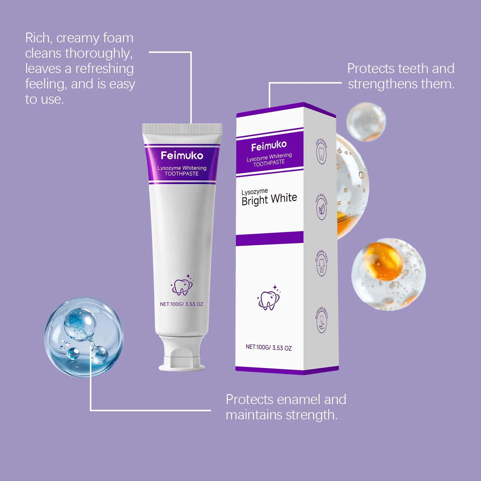 Teeth Whitening Toothpaste For Plaque And Stain Removal Freshness_voghion.com