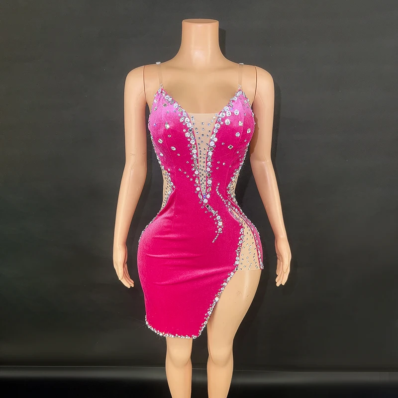 

Sexy ort Bodycon Skirt with Crystal Beads Stage Performance Dr for Host Cross-Border New Sle Multicolor Skirt