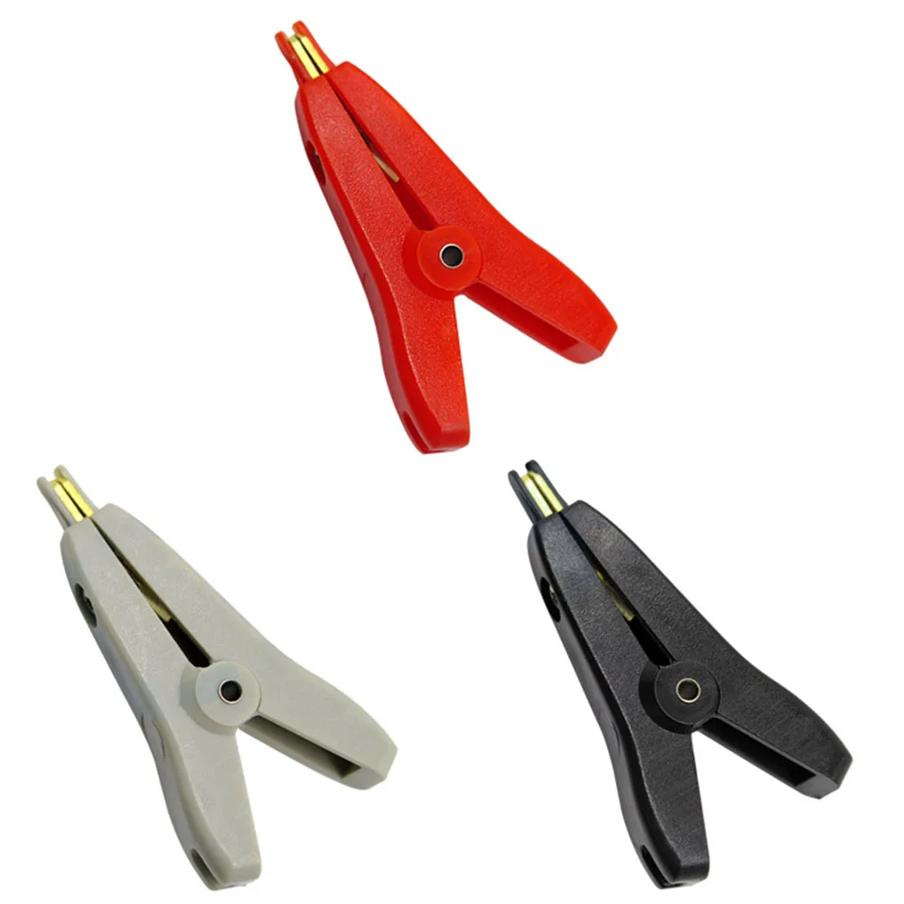 Koperen clip 51 * 25 mm koperen testclip 10A stroomcapaciteit vergulde geleidbaarheid geïsoleerde clip voor veilig testen