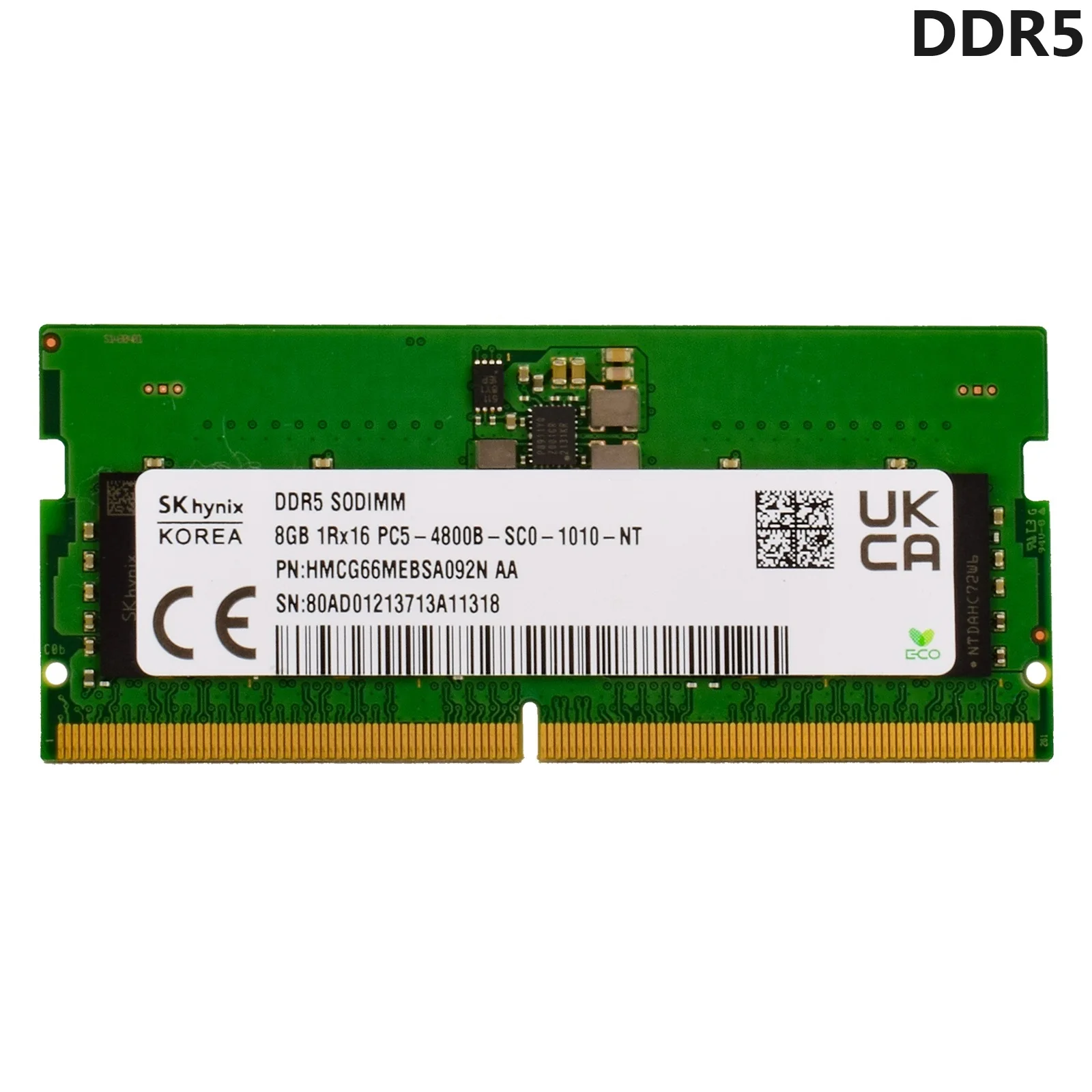 

Ноутбук SK Hynix DDR5 RAM 8 ГБ 16 ГБ 32 ГБ 4800 МГц 5600 МГц SO DIMM 260pin для ноутбука Dell Lenovo Asus HP, карта памяти