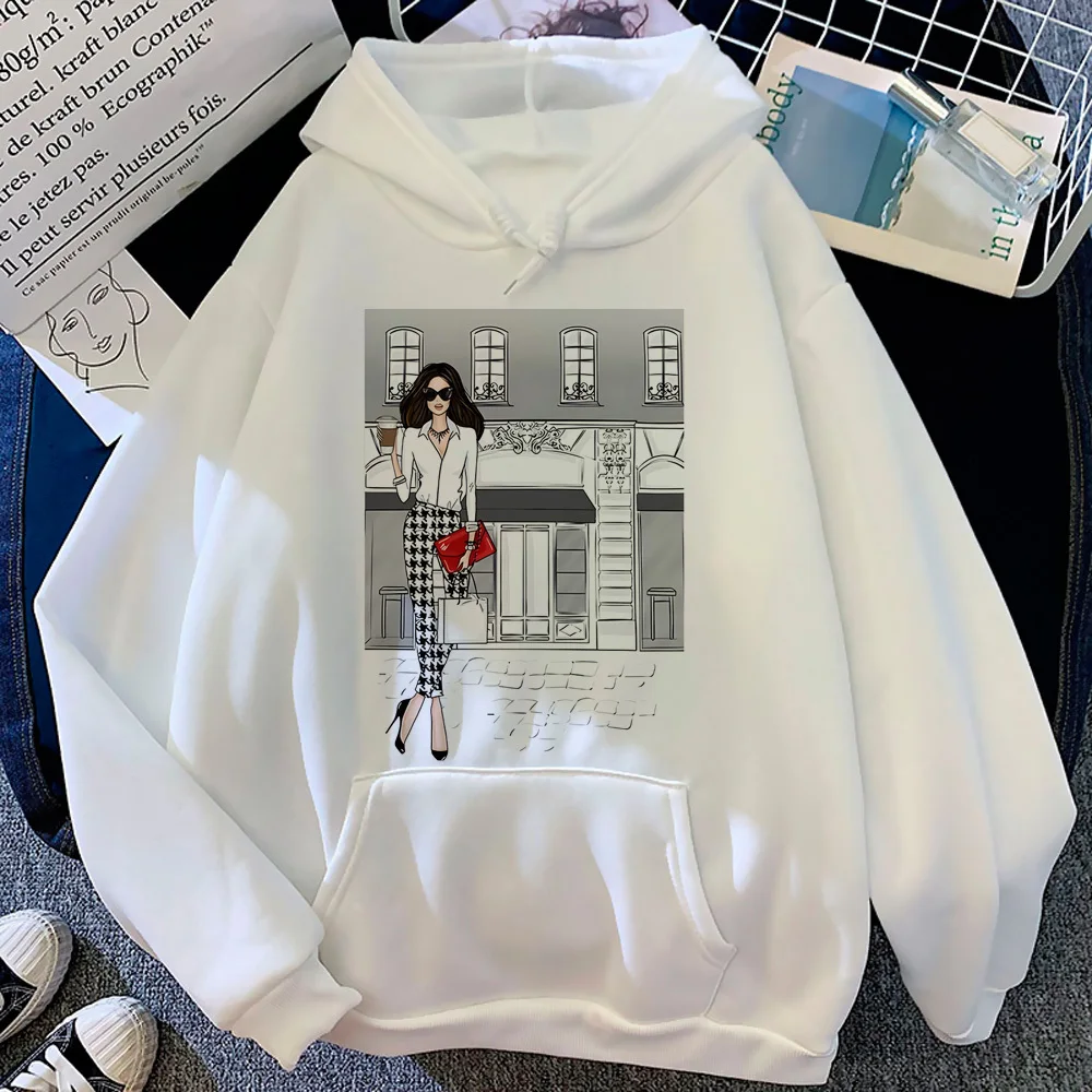 Women Print hoodie clothes for teens patterned elegant pattern designer Y2K women hoddie Y2K streetwear