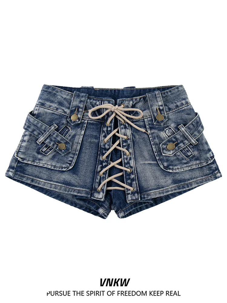 

Low Waist Denim Super ort orts Women's Heavy Industry Bunting Jeans Cotton Polyester Blend Spring Casual Straight Leg