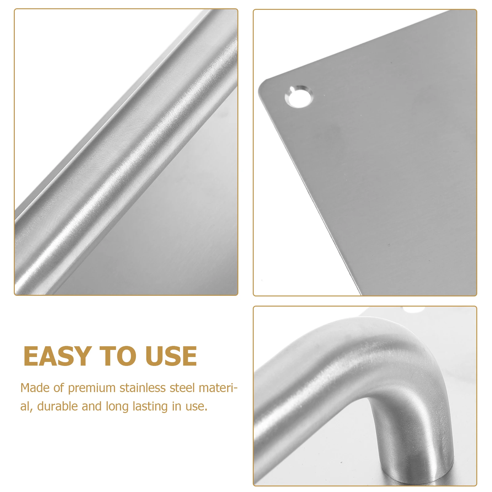 

Stainless Steel Fire Door Handle Push Pull Commercial Heavy Duty Closet Door Accessory for Wooden Composite Sliding Shed Attic