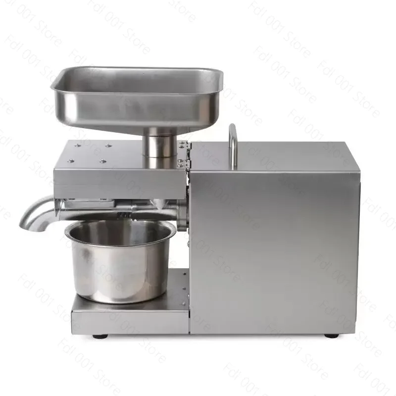 Small Household Stainless Steel Oil Press Suitable For Squeezing Peanut/Sunflower Seed/Sesame/Rapeseed Kitchen Appliances