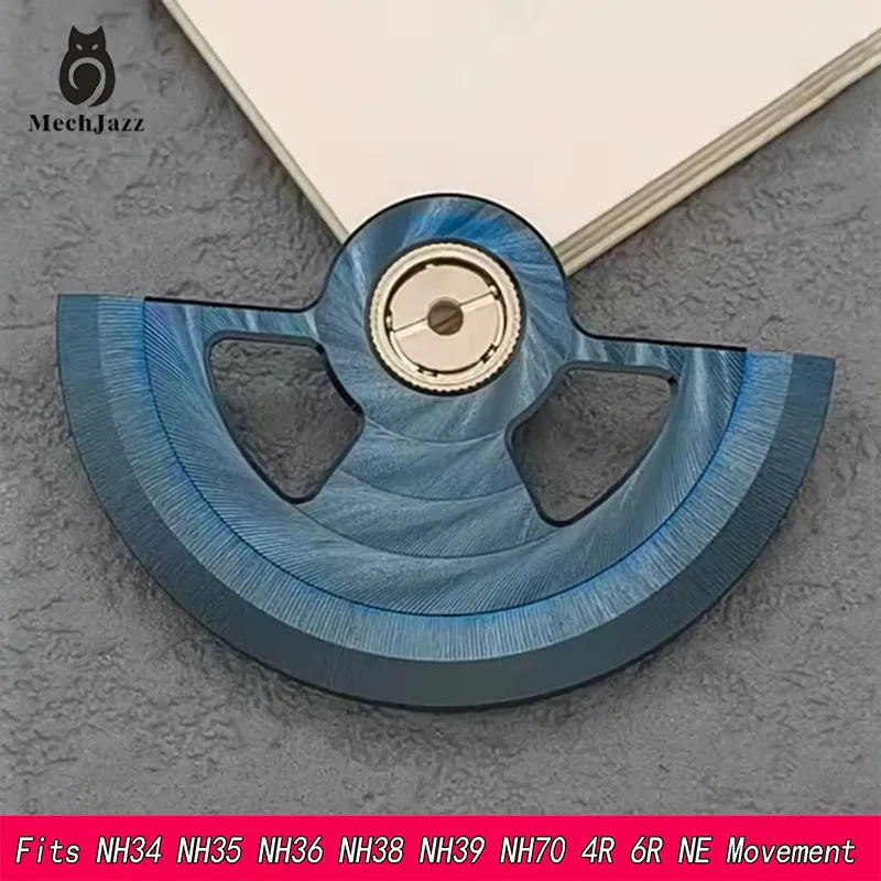

NH Series Geneva Wave Skeleton Automatic Rotor for Seiko NH34 NH35 NH36 NH37 4R 6R Movement Replacement Watch Mod Parts