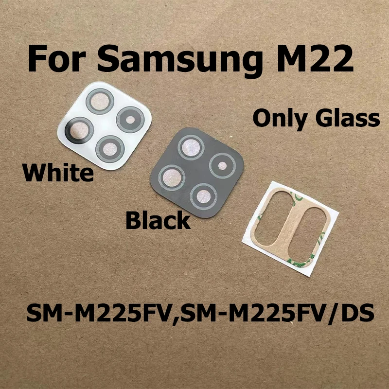 For Samsung Galaxy M22 Back Camera Glass Rear Camera Lens With Glue Adhesive