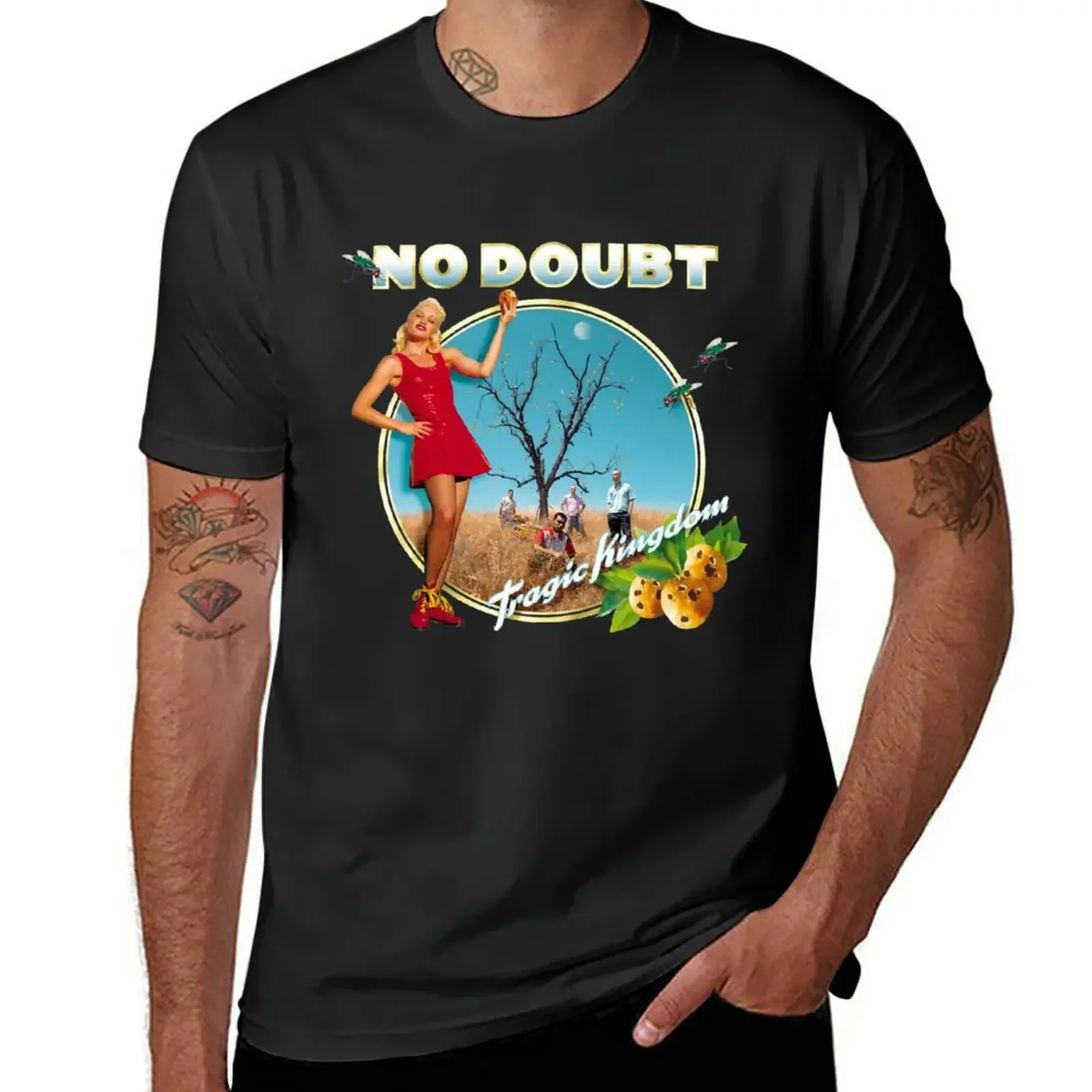 Music Vintage No Doubt Band Tragic KingdomChristmas T-Shirt graphic t shirts blacks men t shirt