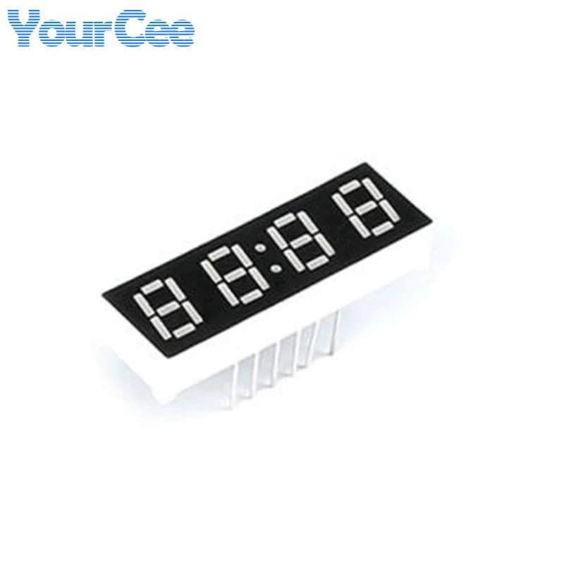 5pcs 0.36 inch LED Display 7 Segment 1 Bit/2 Bit/3 Bit/4 Bit Clock Digit Digital Tube Red Common Cathode/Anode