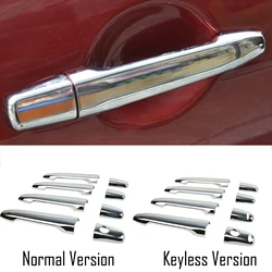 For Mitsubishi ASX / Lancer / Outlander Sport / RVR Smart Key Chrome Door Handle Cover Bezel Protectiver Covers Trim Molding Car