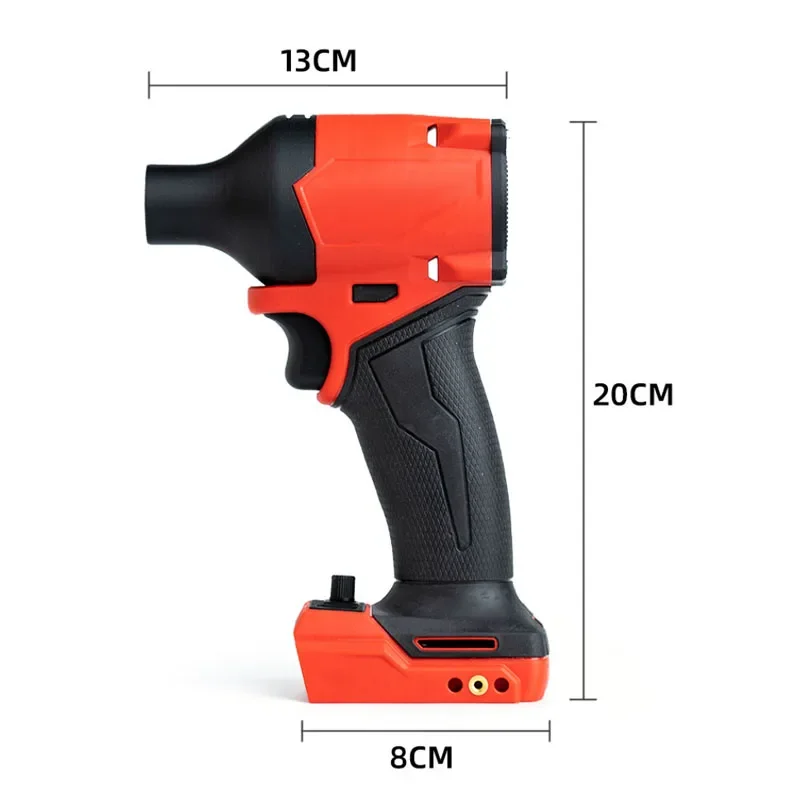 آلهة كهربائية لمروحة ميلووكي Turbojet Xl 140,000RMP متعددة الوظائف مروحة صغيرة قوية مروحة غسيل السيارات مع بطارية وشاحن #2