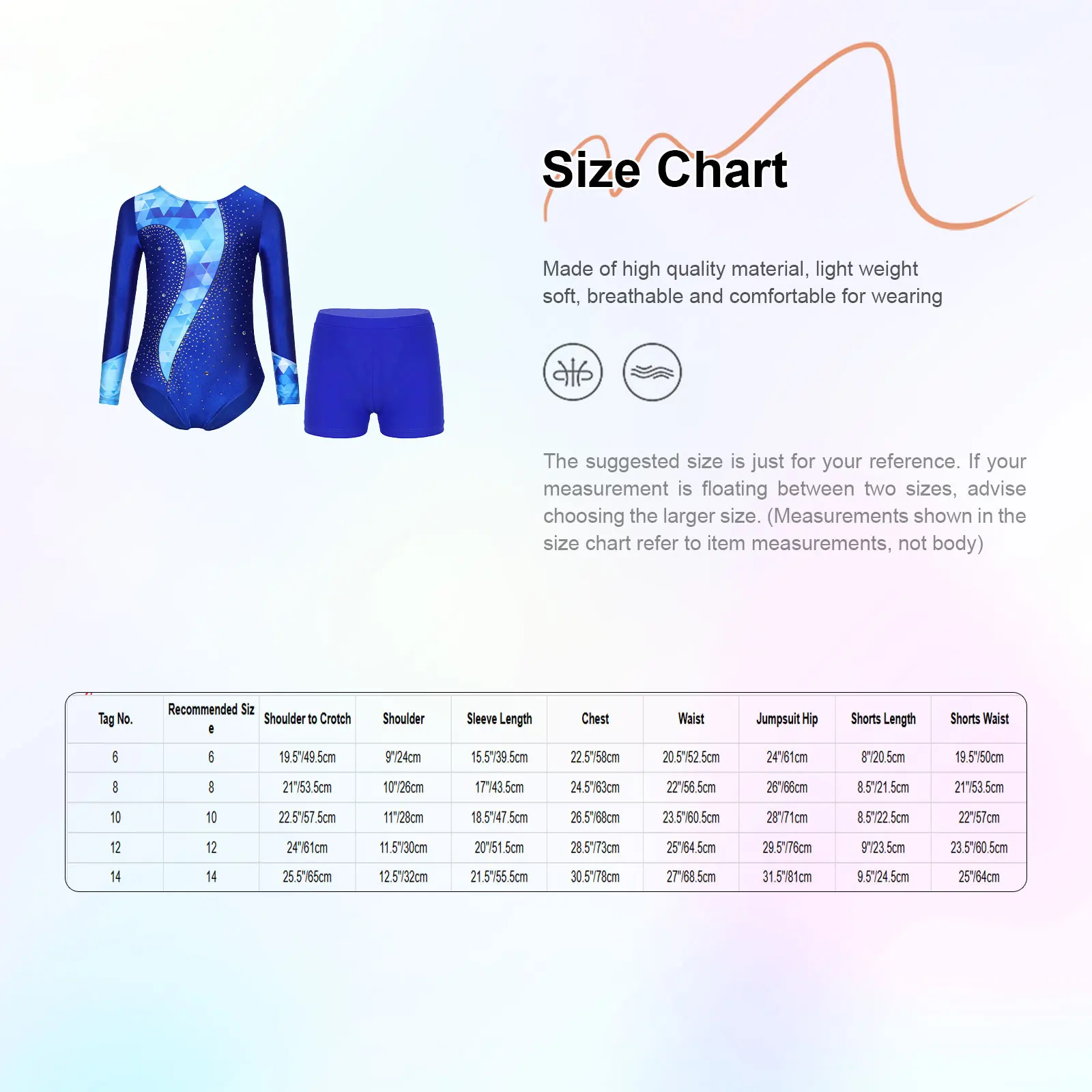 Set di danza classica per ragazze per bambini Body da ginnastica con strass con boxer Abiti a maniche lunghe con bottoni sul cavallo