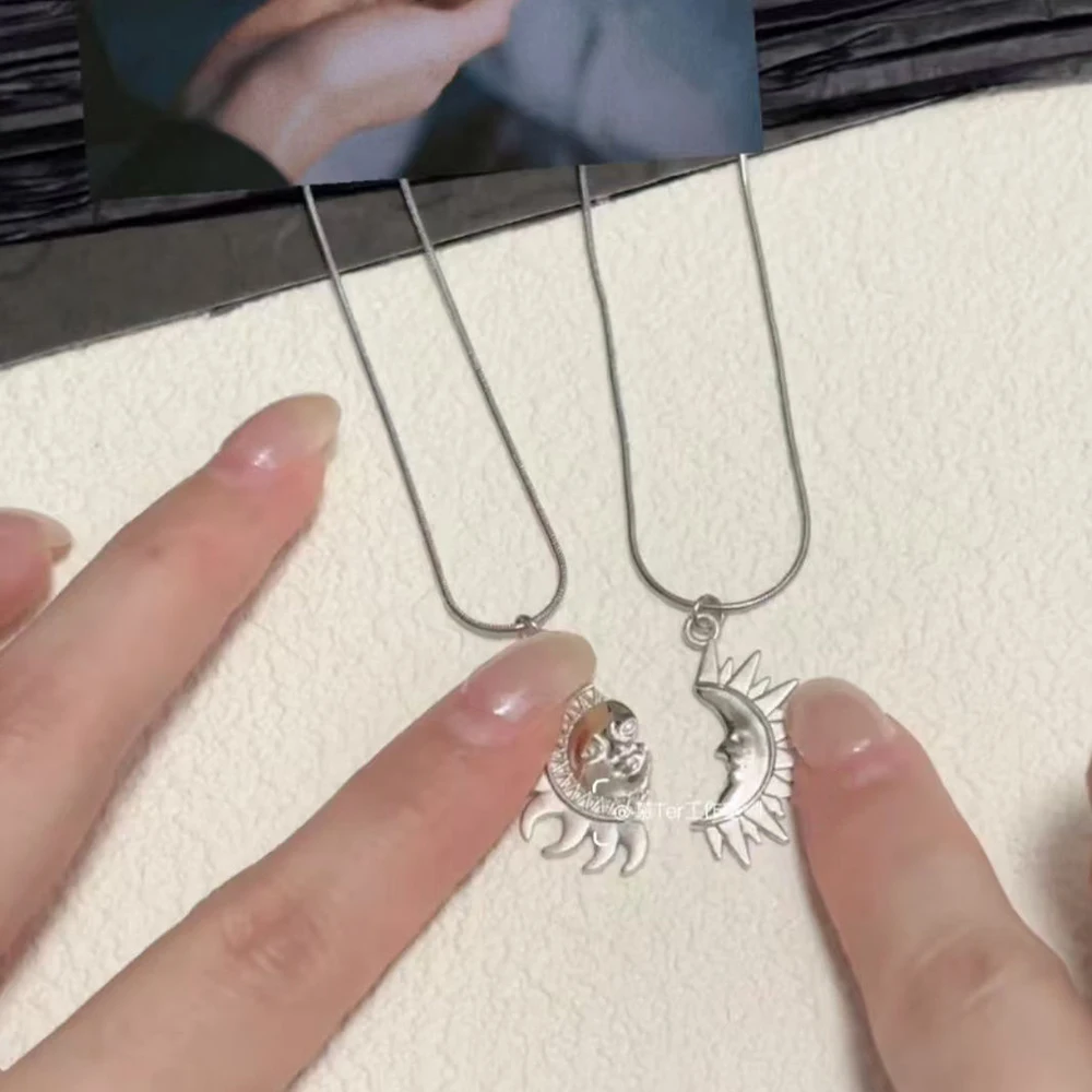 GMMTV Top Form JunAkin Cosplay Necklace Unisex Sun Moon Pendant