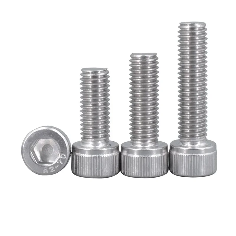 304 stainless steel fine teeth hexagon socket screw head bolt young teeth cup screw M6 M8 M10 M12 M16 Pitch 0.75 1.0 1.25 1.5