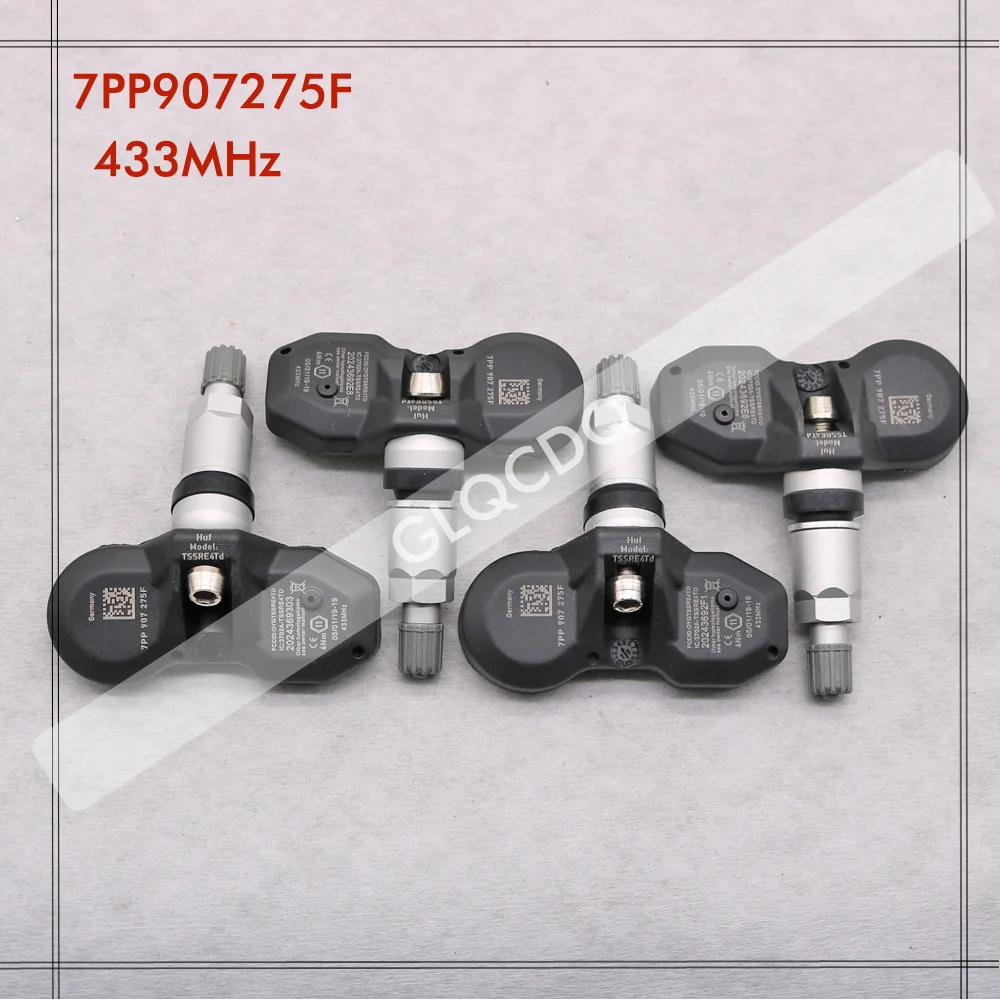 เซ็นเซอร์ยางสําหรับ 2001-2010 AUDI A4 CABRIOLET เซ็นเซอร์ความดันยาง TPMS 433MHz 7PP 907275 7PP 907 275F ชาด 0907275 บี